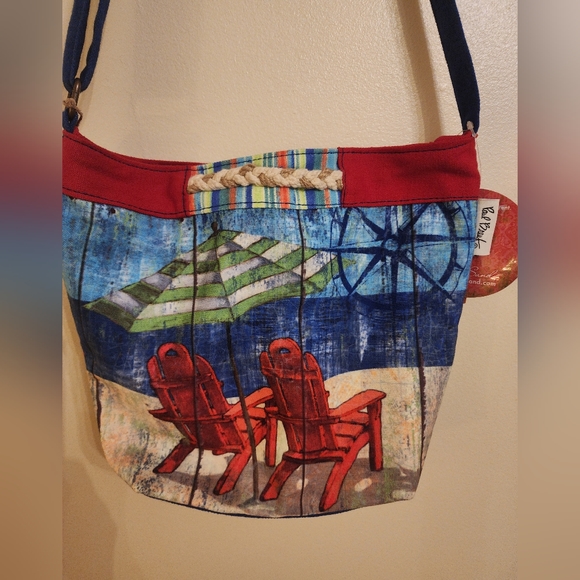 Paul Brent Beach Scene  shoulder bag - Picture 2 of 11
